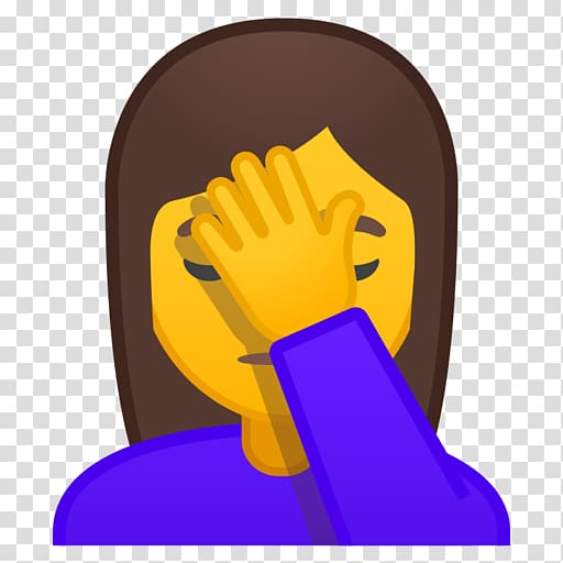 Facepalm Emojipedia Gesture Emoticon, emoji transparent background PNG clipart