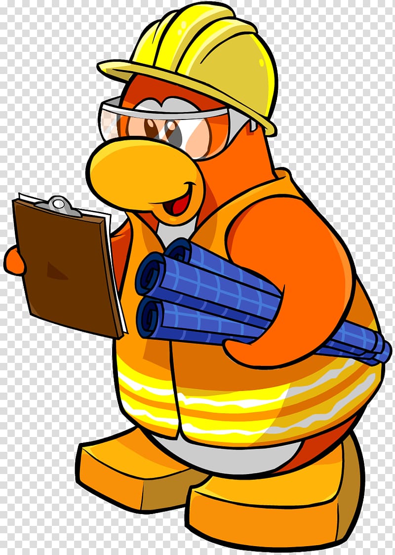 Club Penguin Island Architectural engineering Construction worker, construction worker transparent background PNG clipart