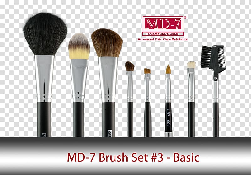 BH Cosmetics Eye Essential 7 Piece Brush Set Make-Up Brushes Face Powder, Broom and Dust Pan Sets Singapore transparent background PNG clipart