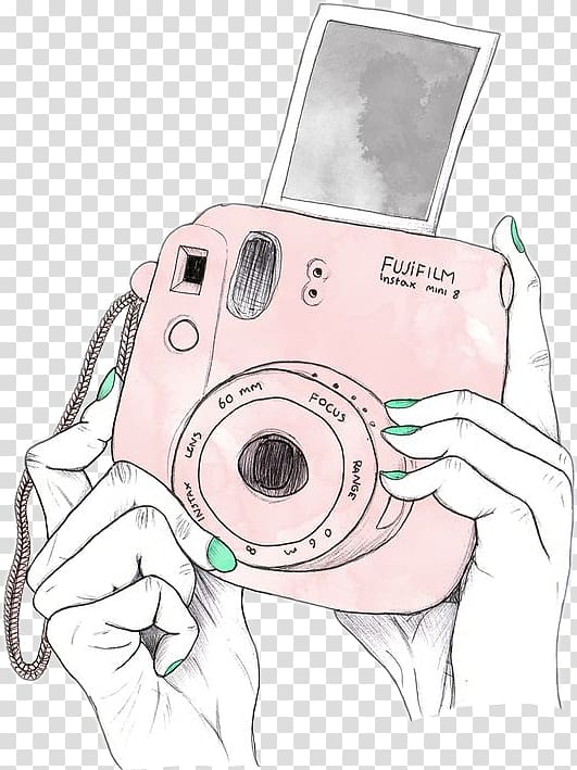 graphic film Instax Drawing Instant camera Fujifilm, Camera transparent background PNG clipart