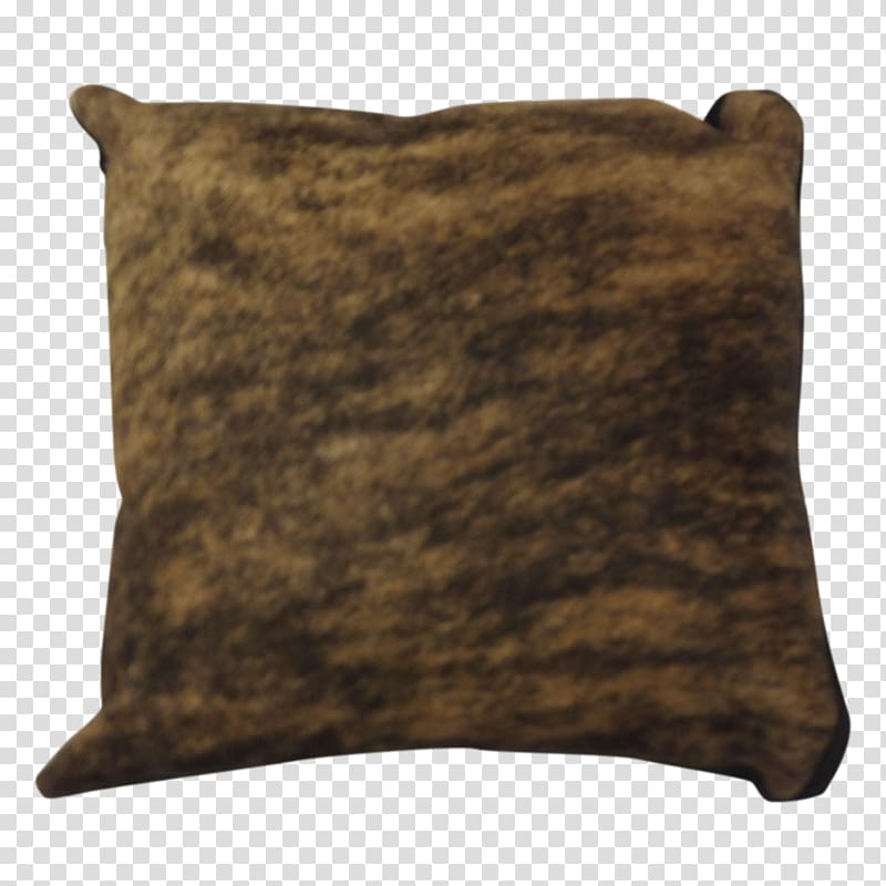 Throw Pillows Cushion Brown Fur, pillow transparent background PNG clipart