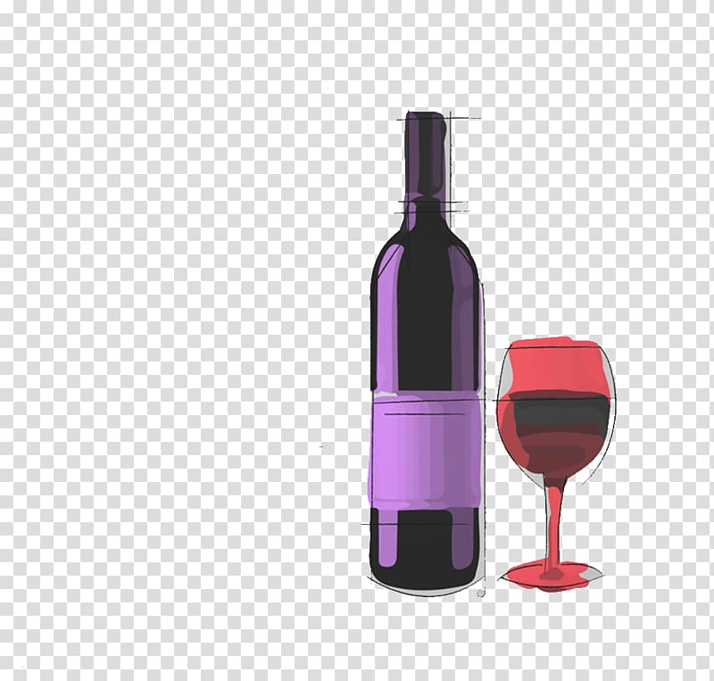 Red Wine Watercolor painting, Watercolor wine material transparent background PNG clipart