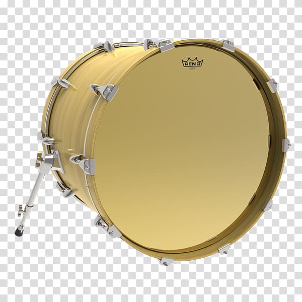Drumhead Remo FiberSkyn Bass Drums, sprinkle gold hands transparent background PNG clipart