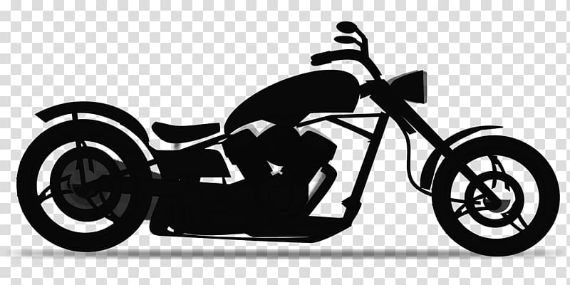 Harley-Davidson Motorcycle Black and white , rider transparent background PNG clipart