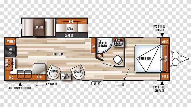 Campervans Caravan Floor plan Forest River, click free shipping transparent background PNG clipart