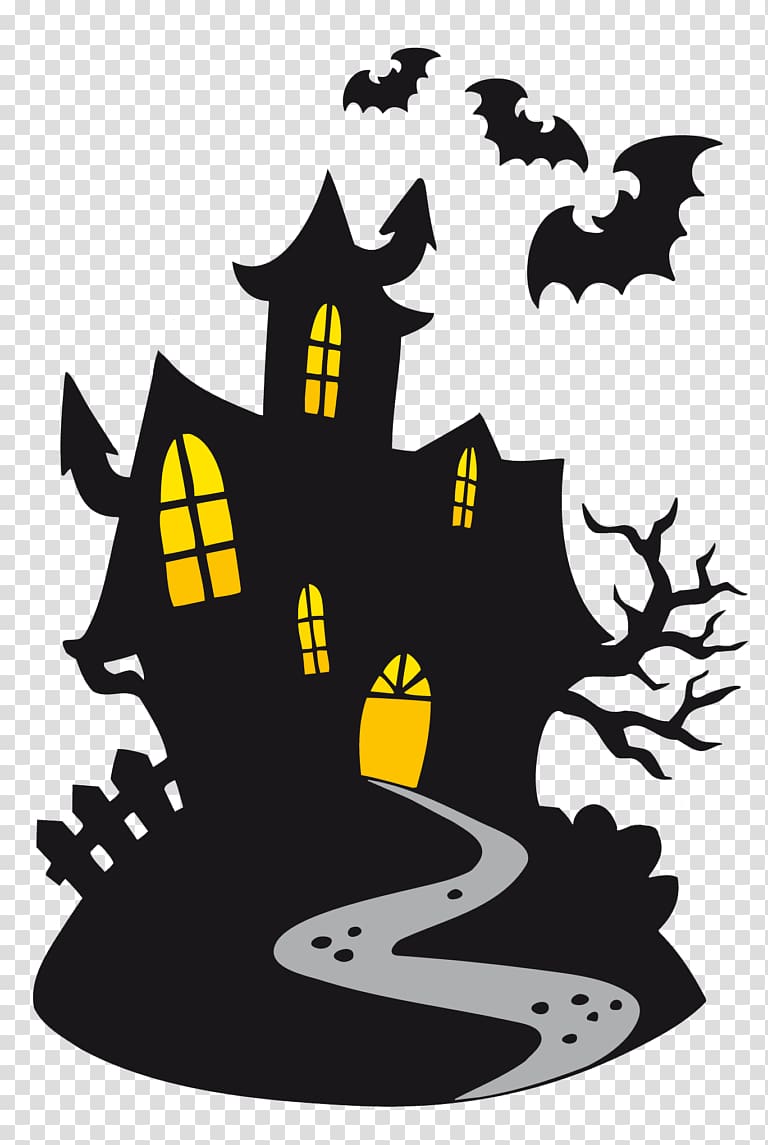 Haunted house Halloween , Halloween transparent background PNG clipart