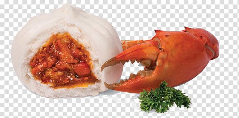 Chilli crab Dim sum Baozi Baguette, Chilli Crab transparent background PNG clipart