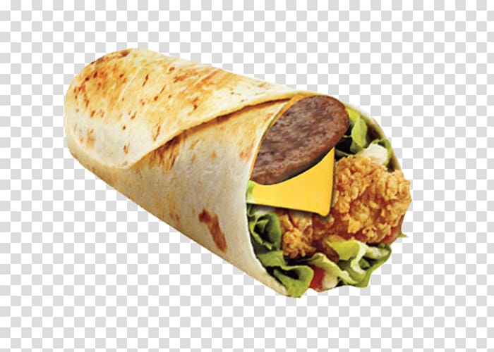Wrap Burrito Kati roll Shawarma Hamburger, kebab transparent background PNG clipart