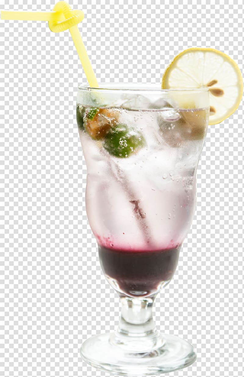 Juice Spritzer Cocktail garnish Lemonade, Blueberry bubble drink transparent background PNG clipart