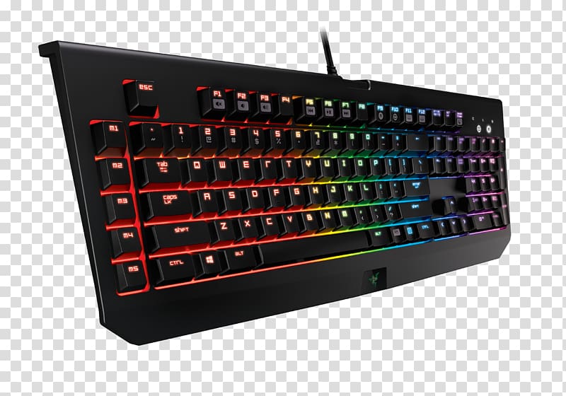 Computer keyboard Gaming keypad Razer Inc. RGB color model Electrical Switches, keyboard transparent background PNG clipart