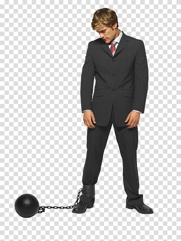 Ball and chain Businessperson, Xh transparent background PNG clipart