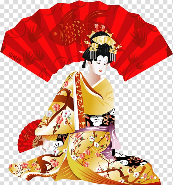 Japan Kimono Folk costume graphy Geisha, japan, kimono, geisha, woman png