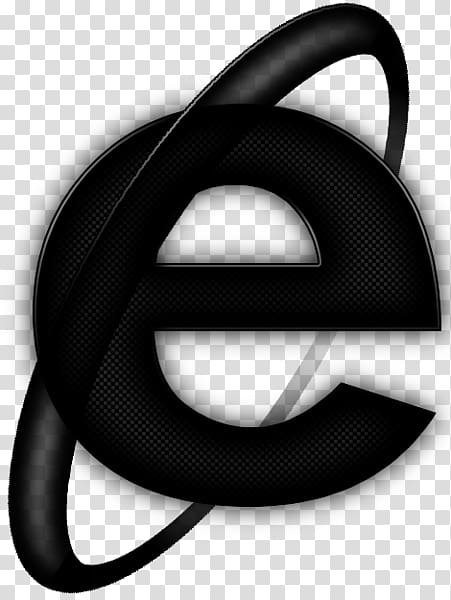 Internet Explorer icon, Computer Icons Internet Explorer Dark web, Black Internet Explorer Icon transparent background PNG clipart