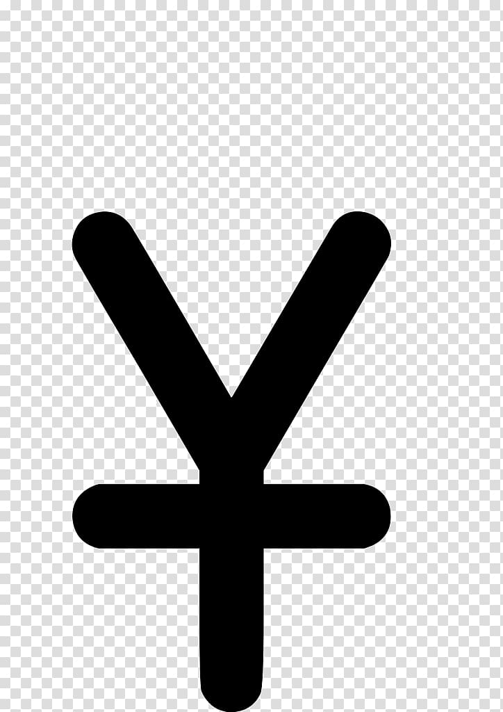 Yen sign Japanese yen Renminbi Character Symbol, symbol transparent background PNG clipart