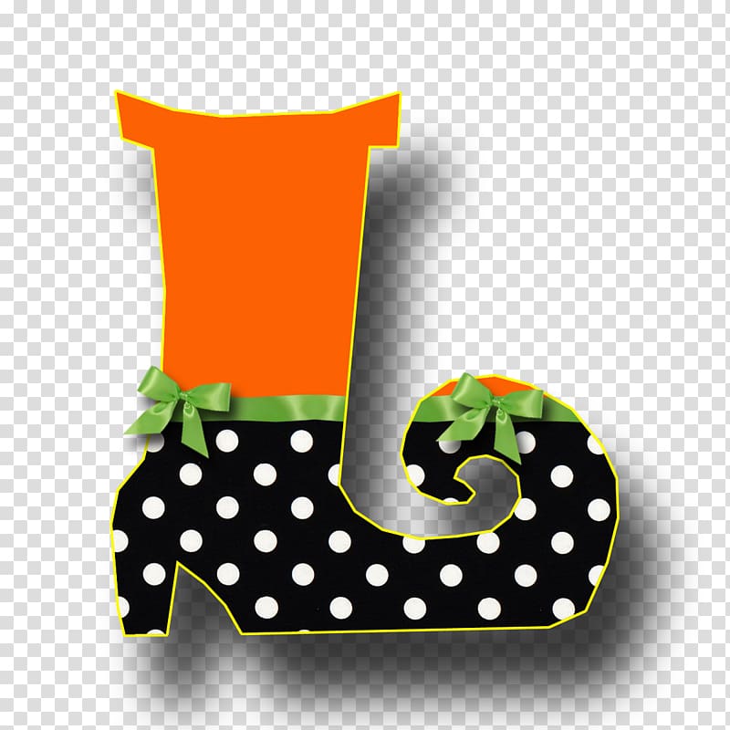 Alphabet Letters ABC Halloween , alphabet in polka dots transparent background PNG clipart
