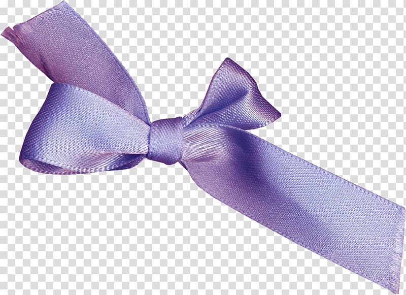 Bow tie Yellow ribbon, Purple ribbon bow transparent background PNG clipart