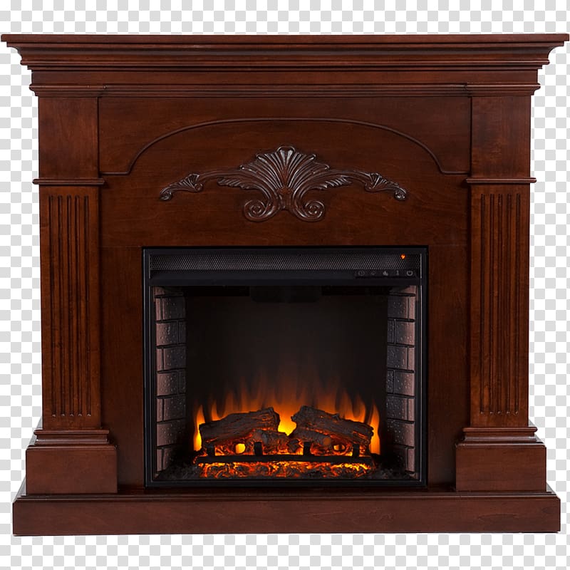 Electric fireplace Fireplace mantel Electricity Fireplace insert, wood transparent background PNG clipart