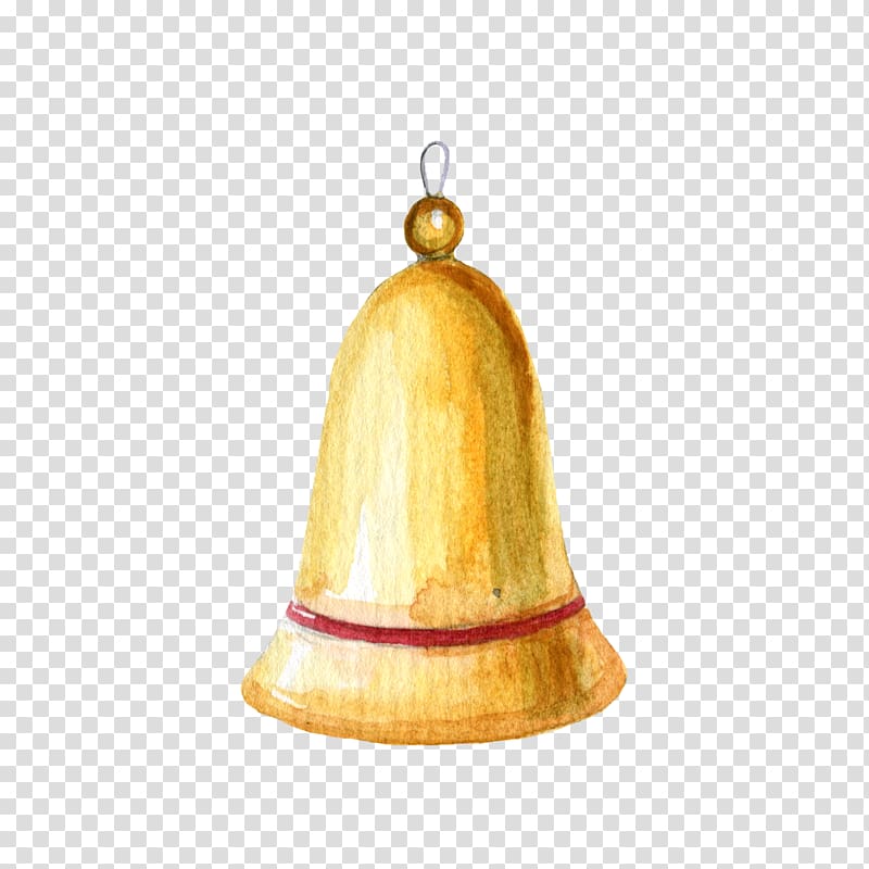 Bell Watercolor painting , Small bell transparent background PNG clipart