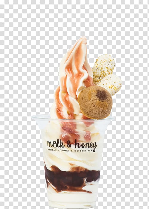 Sundae Knickerbocker glory Parfait Dame blanche Ice cream, ice cream transparent background PNG clipart