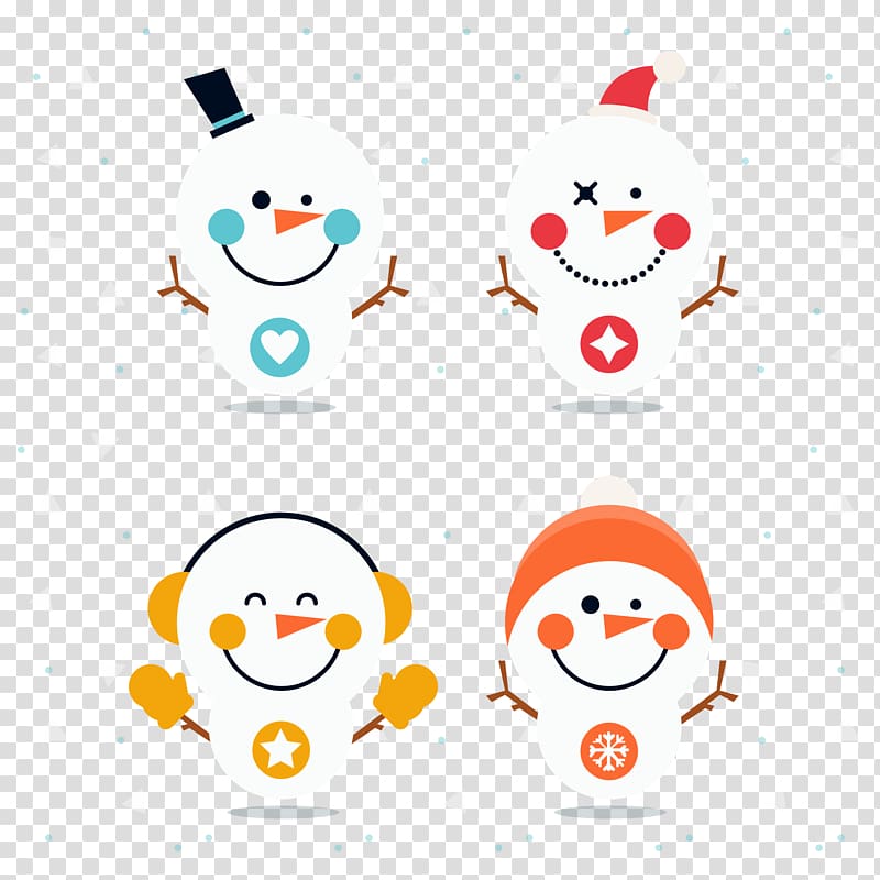 Snowman Christmas Smiley, Christmas Snowman transparent background PNG clipart