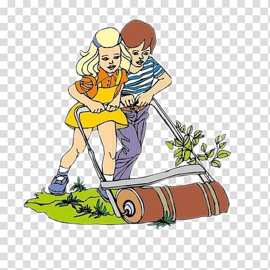 Poemas de Amor Friendship Love, Cartoon couple harvesting vegetables transparent background PNG clipart