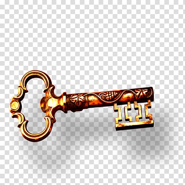 Key Icon, Metal key transparent background PNG clipart