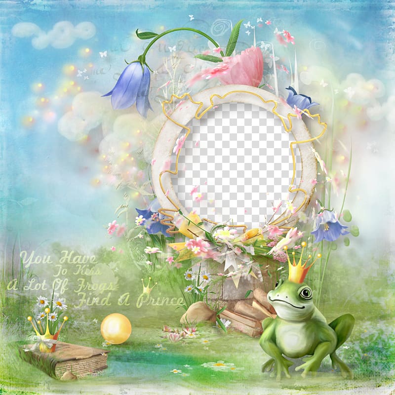 frog prince illustration, The Frog Princess Fairy tale, Frog Prince decorative wooden ring transparent background PNG clipart