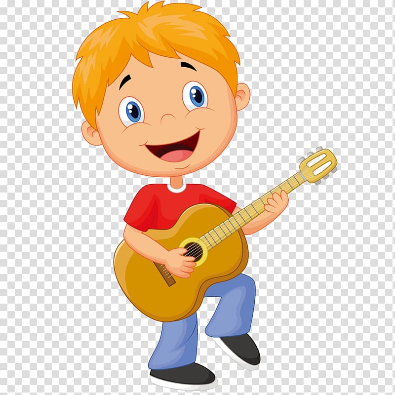 play guitar boy transparent background PNG clipart