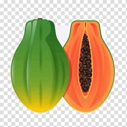 Papaya Pumpkin Calabaza, papaya transparent background PNG clipart