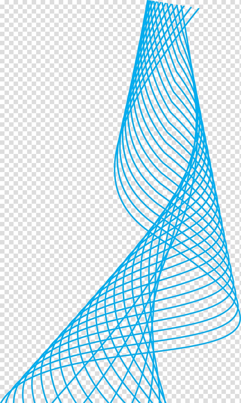DNA illustration, Line Spiral Euclidean , Blue spiral lines material transparent background PNG clipart
