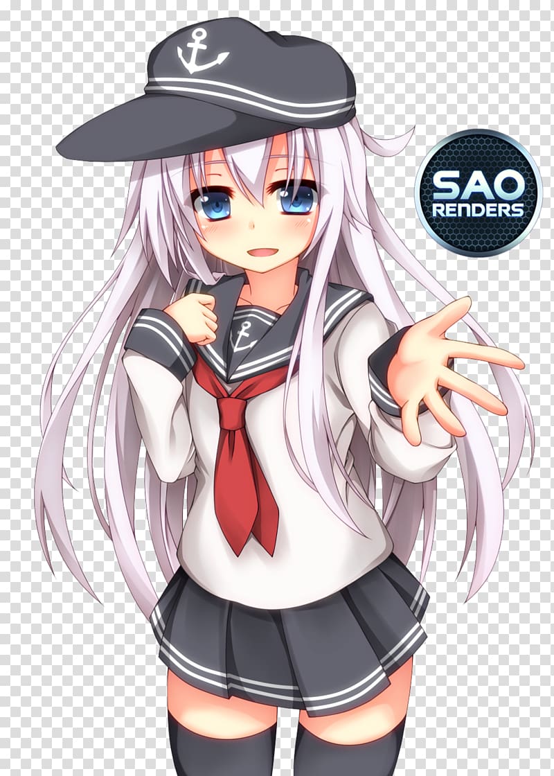 Kantai Collection Japanese destroyer Hibiki Art Rendering, kantai collection transparent background PNG clipart