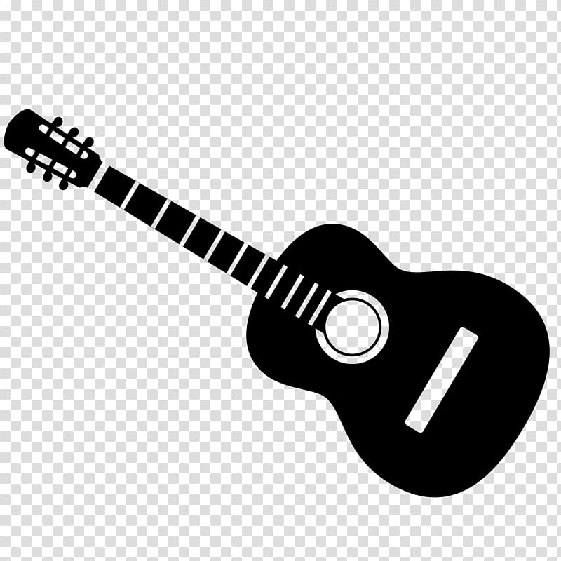 classical guitar illustration, Acoustic guitar Musical Instruments Drawing , avoid picking silhouettes transparent background PNG clipart