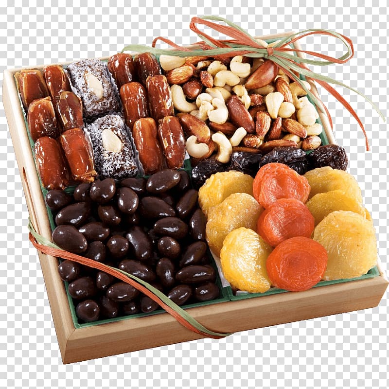 Dried Fruit Food Gift Baskets Chocolate Nut, dried fruit transparent background PNG clipart