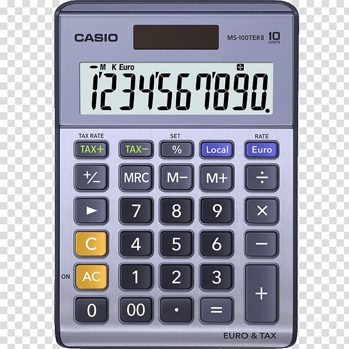 Casio MS-10VC Scientific calculator Casio BASIC, calculator transparent background PNG clipart