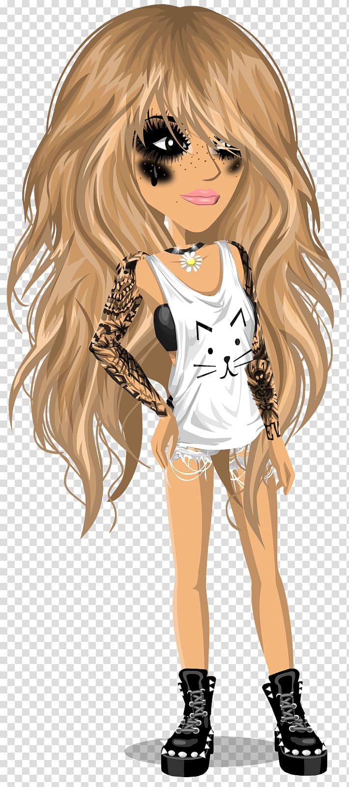 Moviestarplanet Blond Doll Hair, doll transparent background PNG clipart