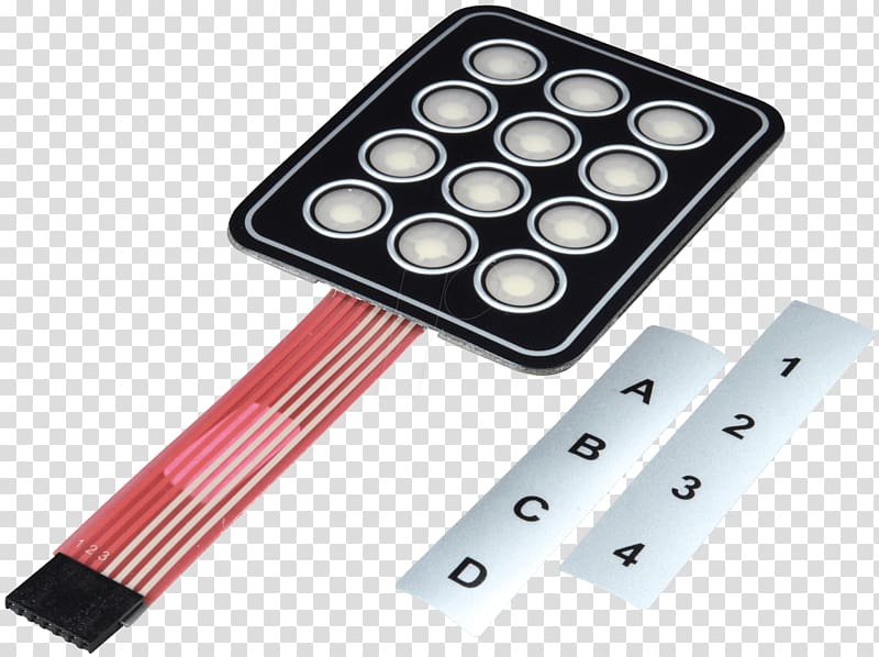 Computer keyboard Membrane keyboard Keyboard matrix circuit Push-button, others transparent background PNG clipart