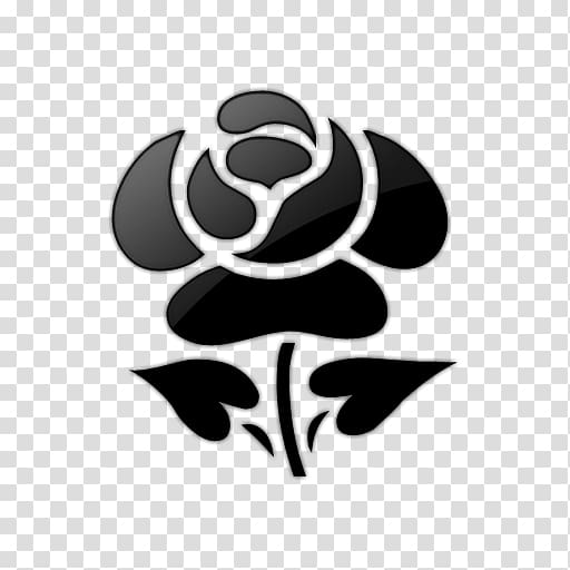 Black And White Black Rose , Black Transparent Background Png Clipart 