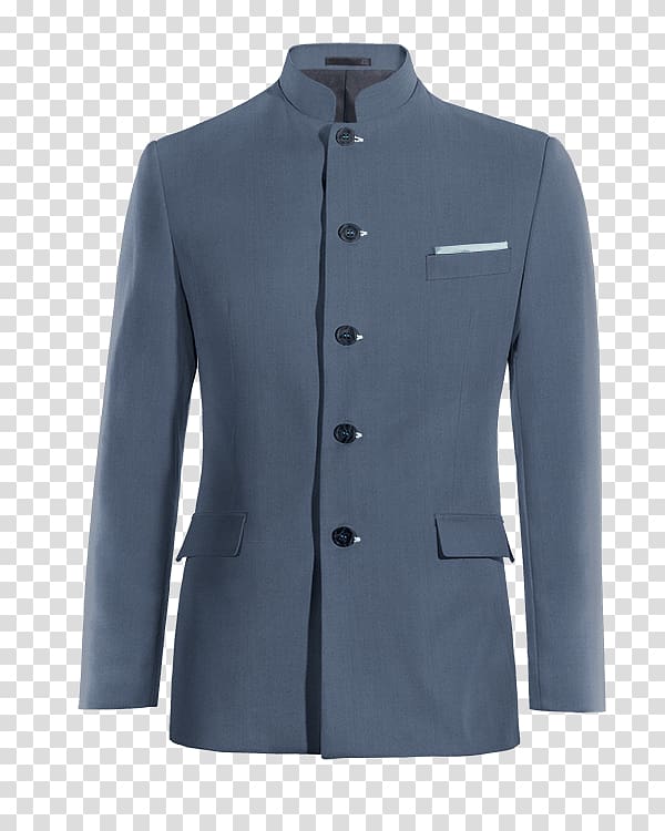 Mao suit Jacket Mandarin collar Blazer, indian style transparent background PNG clipart