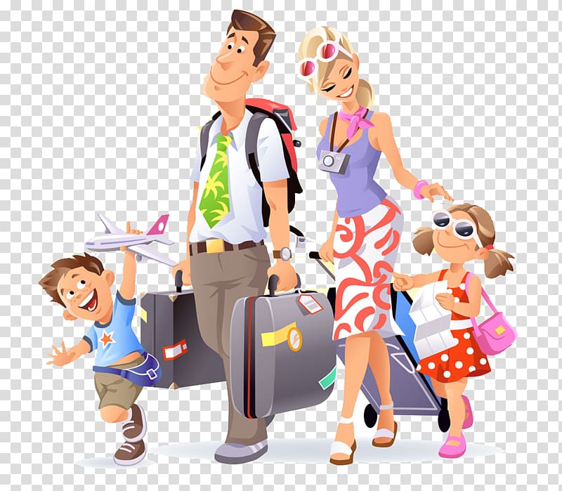 profile of man and woman illustration, Travel Icon, Family Travel transparent background PNG clipart