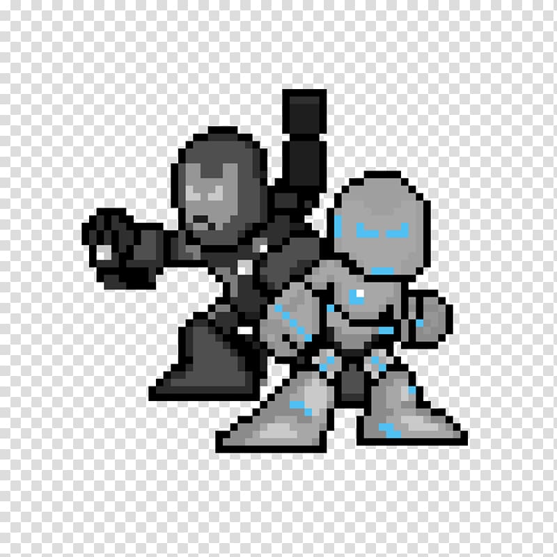 Iron Man War Machine Marvel Heroes 2016 Pixel art Sprite, sprite transparent background PNG clipart