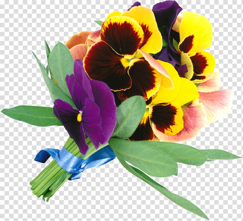 Flower bouquet Digital , pansy transparent background PNG clipart