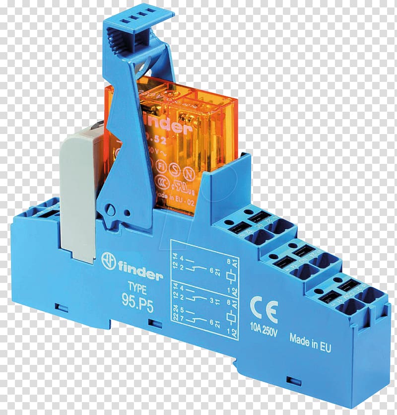 High voltage interface relays DIN rail Finder Jmenovité napětí, P5 transparent background PNG clipart