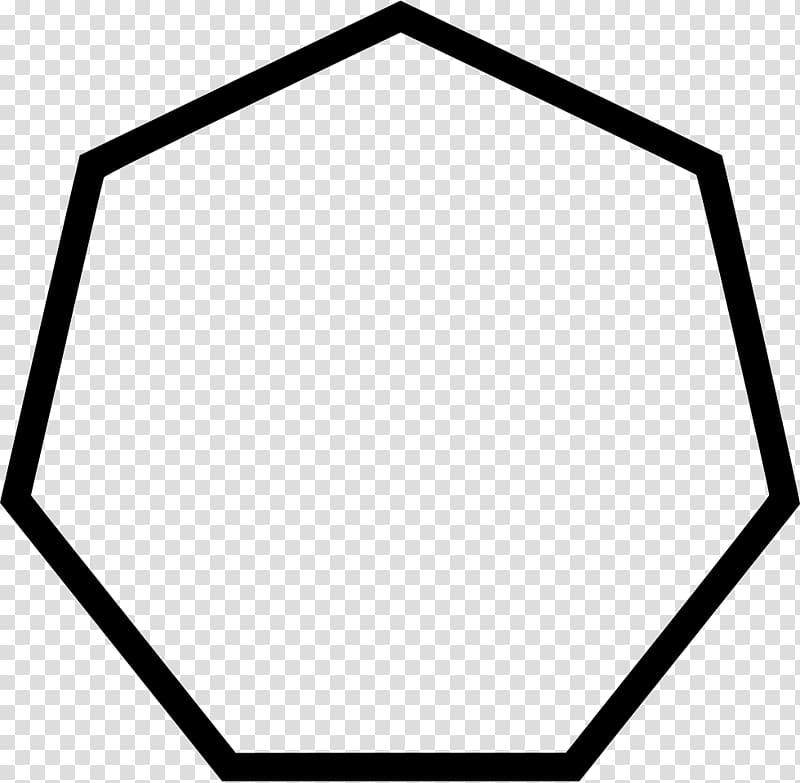 Heptagon Octagon Number Pentagon Shape, hexagone transparent background PNG clipart