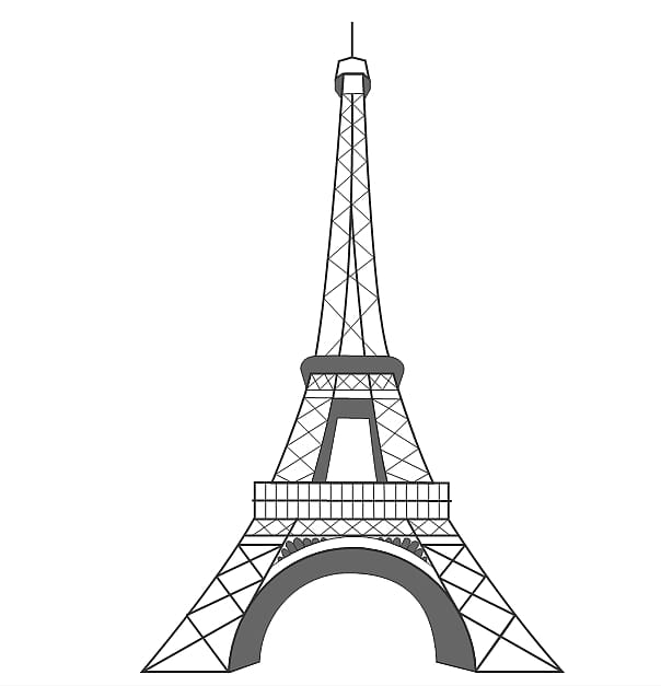 Torre Eiffel Para Dibujar, HD Png Download - vhv