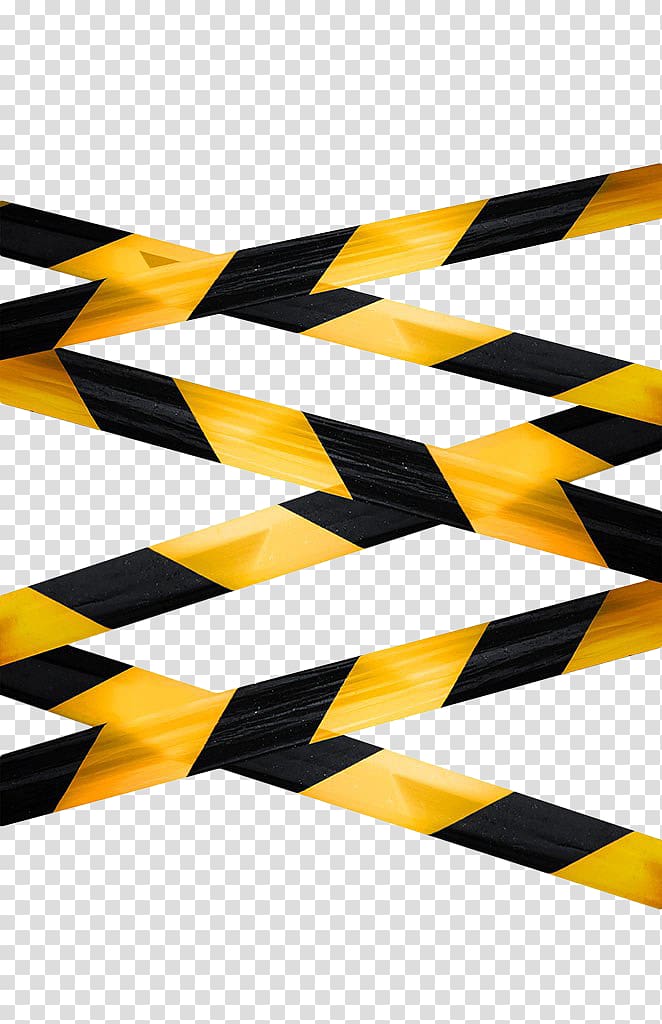 yellow warning tape transparent background PNG clipart