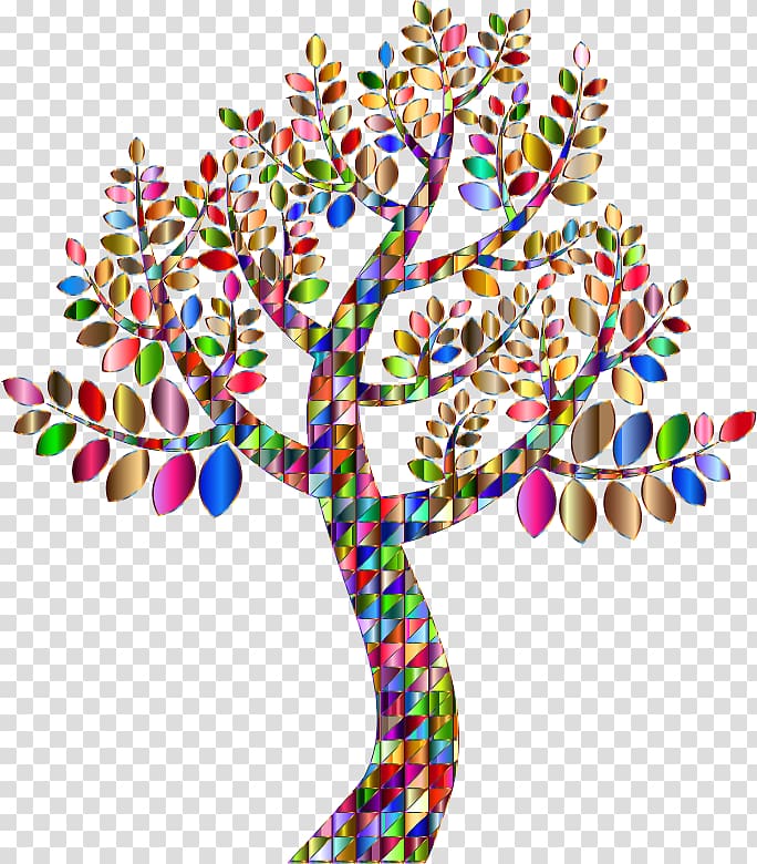 Tree Color , love tree transparent background PNG clipart