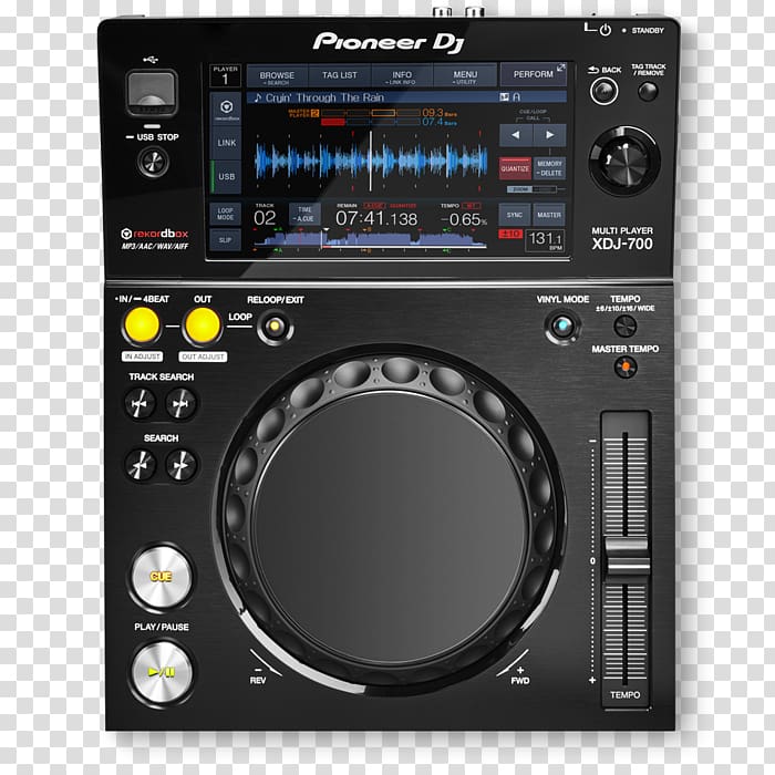 Pioneer DJ CDJ Pioneer XDJ-700 Audio Disc jockey, others transparent background PNG clipart