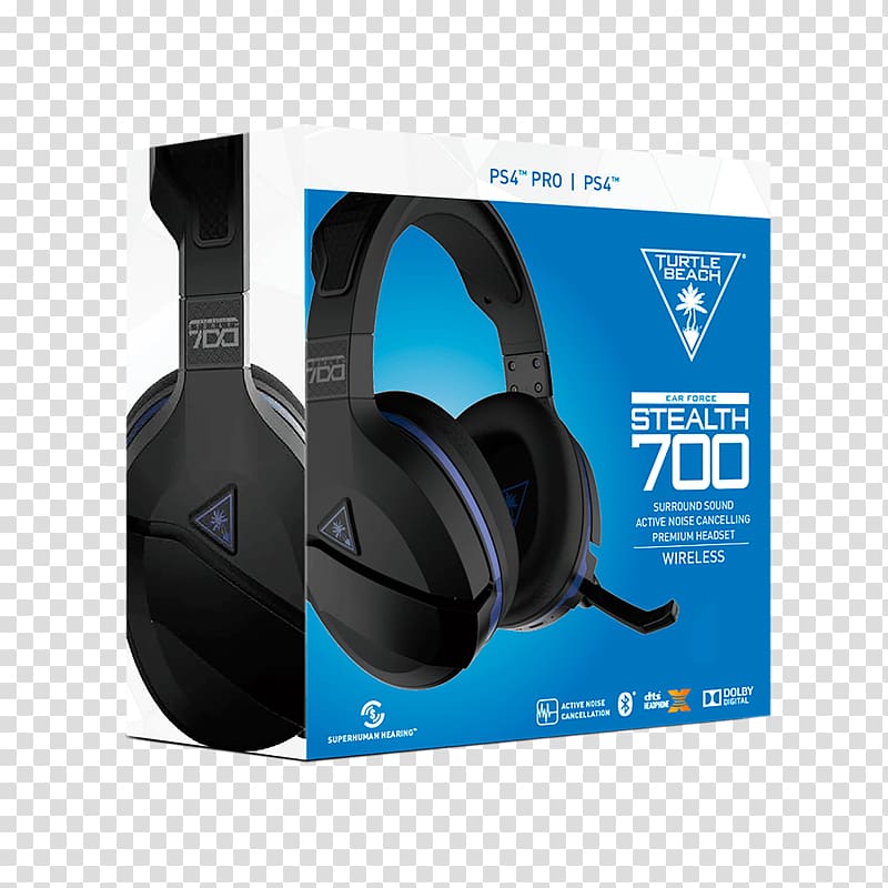 Turtle Beach Ear Force Stealth 700 Headphones PlayStation 4 Xbox One Video game, surround transparent background PNG clipart