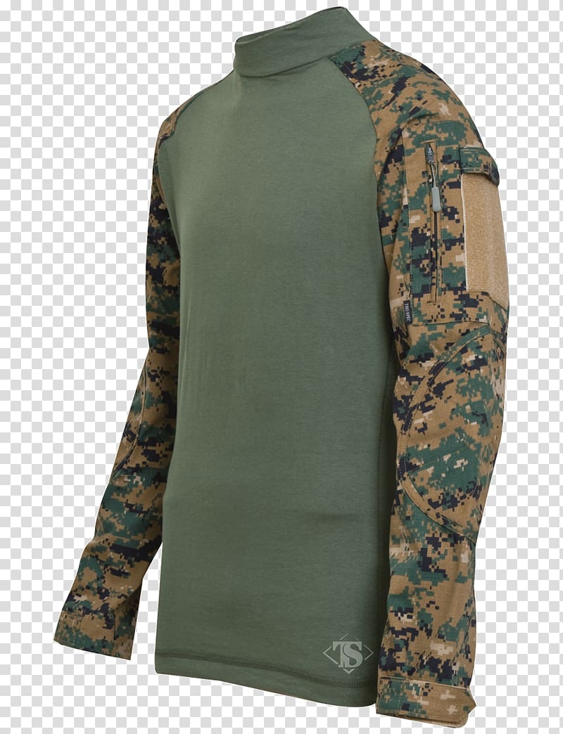 T-shirt MARPAT U.S. Woodland Army Combat Shirt Battle Dress Uniform, T-shirt transparent background PNG clipart