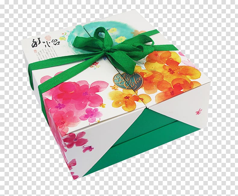 Mooncake Box Packaging and labeling Mid-Autumn Festival, Fresh flowers moon cake box transparent background PNG clipart